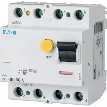 Eaton PXF-63/4/003-B Fehlerstrom-Schutzschalter, 63 A, 4-polig, 30 mA, Typ B 300302