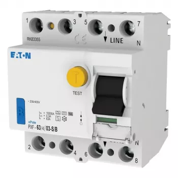 EATON PXF-63/4/03-S/B Fehlerstrom-Schutzschalter, 63A, 4-polig, 300mA, Typ B selektiv 300304
