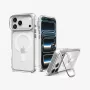SPIGEN Ultra Hybrid Optik S MagSafe Hülle für iPhone 17 Pro Max / 18 Pro Max – Transparent/Silber