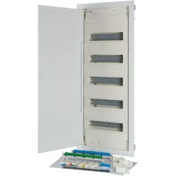 Eaton KLV-60UPP-F Unterputz-Verteilerschrank, 5-reihig, 60 Moduleinheiten, Weiß 302410