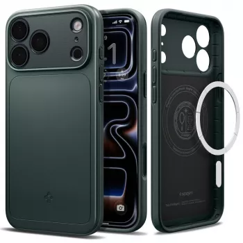 Spigen Thin Fit MagSafe Hülle für iPhone 18 Pro Max / 17 Pro Max - Abyss Green