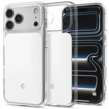Spigen Ultra Hybrid T Mag MagSafe Hülle für iPhone 18 Pro Max / 17 Pro Max - Glänzend Weiß
