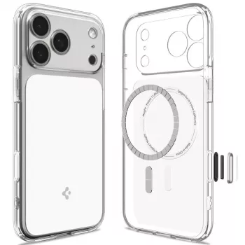 Spigen Ultra Hybrid T Mag MagSafe Hülle für iPhone 18 Pro Max / 17 Pro Max - Glänzend Weiß