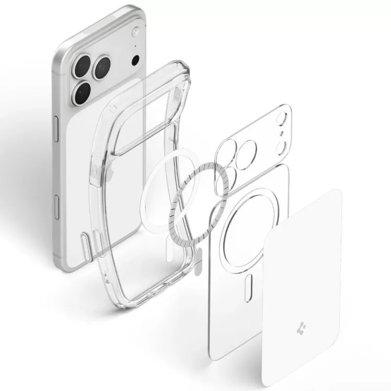 Spigen Ultra Hybrid T Mag MagSafe Hülle für iPhone 18 Pro Max / 17 Pro Max - Glänzend Weiß