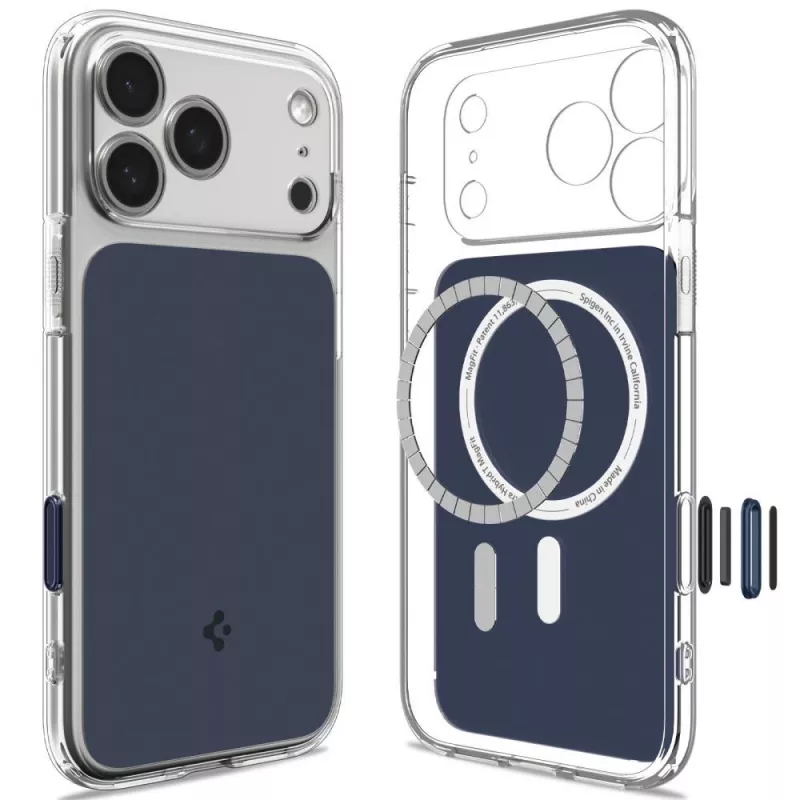 SPIGEN Ultra Hybrid T MagSafe iPhone 17 Pro Max / 18 Pro Max Mattschwarz Blau