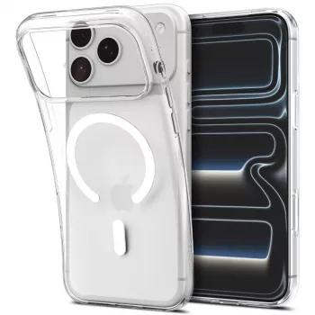SPIGEN Liquid Crystal MagSafe iPhone 17 Pro Max / 18 Pro Max Hülle Transparent/Weiß