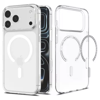 SPIGEN Liquid Crystal MagSafe iPhone 17 Pro Max / 18 Pro Max Hülle Transparent/Weiß