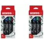 Kores ECO XP1 Permanentmarker, Rundspitze, 3 mm, verschiedene Farben, 4er-Set M20764
