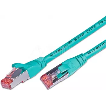 Wirewin Cat6 S/FTP LSOH Patchkabel, 10m, Türkis PKW-PIMF-KAT6 10.0 TK