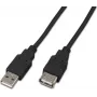 Wirewin USB A-A MF 0.15 SW USB 2.0 Verlängerungskabel, 0,15 m, Schwarz