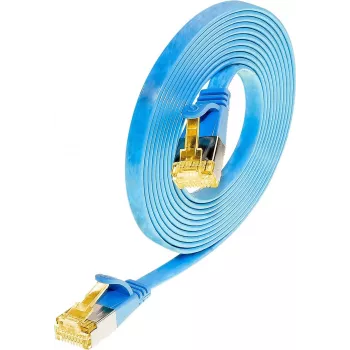 Wirewin Cat6a U/FTP Slim Netzwerkkabel, 0,1 m, Blau PKW-STP-SLIM-K6A 0.1 BL