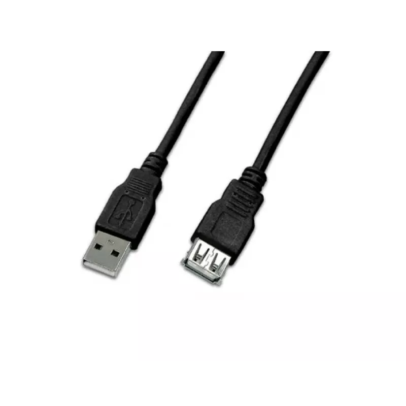 Wirewin USB A-A MF 0.5 SW USB 2.0 Verlängerungskabel, 0,5 m, Schwarz