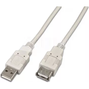 Wirewin USB A-A MF 0.5 GR USB 2.0 Verlängerungskabel, 0,5 m, Grau