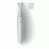 PHILIPS Essential Bikini Trimmer BRT398/15, sichere Rasur für empfindliche Bereiche, Nass & Trocken, 3 Längeneinstellungen, batteriebetrieben, Weiß mit rosa Akzenten