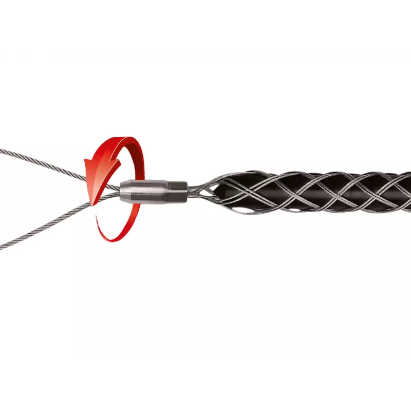 RUNPOTEC 30039 Kabelziehstrumpf mit Schlaufe 4-6 mm