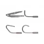 Runpotec Fanghaken-Set, 4 Stück, Edelstahl, RTG-Gewinde Ø 6 mm, für Kabeleinziehsysteme und Glasfaserstäbe (20614)