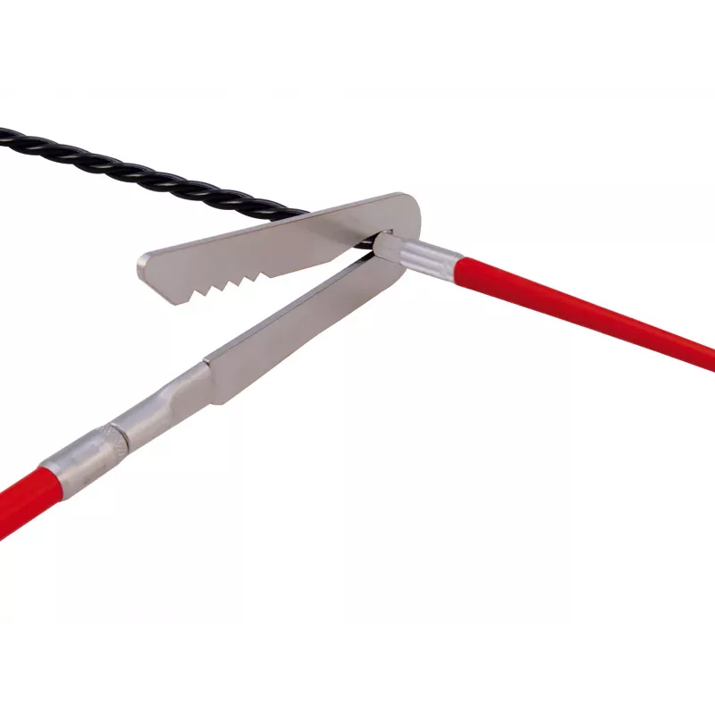 Runpotec Fanghaken-Set, 4 Stück, Edelstahl, RTG-Gewinde Ø 6 mm, für Kabeleinziehsysteme und Glasfaserstäbe (20614)