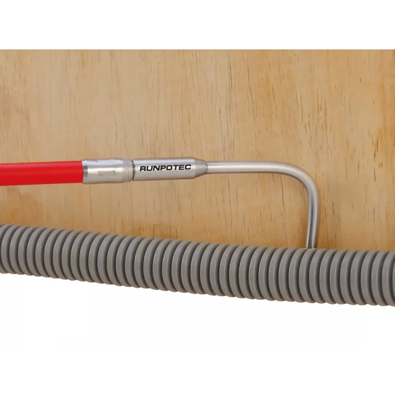 Runpotec Fanghaken-Set, 4 Stück, Edelstahl, RTG-Gewinde Ø 6 mm, für Kabeleinziehsysteme und Glasfaserstäbe (20614)