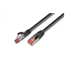 Wirewin PKW-PIMF-KAT6A 0.5 SW Cat6a S/FTP Patchkabel, 0,5 m, Schwarz