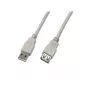 Wirewin USB 2.0 Verlängerungskabel A Stecker auf A Buchse 5m Grau USB A-A MF 5.0 GR