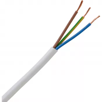 HEINRICH KOPP H05VV5-F 3G1,5 mm² Weißes flexibles PVC-Ölbeständiges Kabel 10 m 151810842