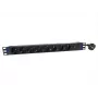 DSIT 19-Zoll 8-fach PDU mit Hauptschalter und Überlastschutz (DS-8PDU-MO-PE)