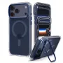 SPIGEN Ultra Hybrid Optik S MagSafe Hülle für iPhone 17 Pro Max / 18 Pro Max - Transparent/Tiefblau