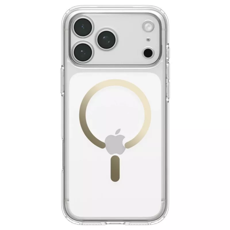 SPIGEN Ultra Hybrid MagSafe Hülle für iPhone 17 Pro Max / 18 Pro Max – Transparent/Gold