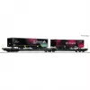 Roco 6600170 DC TX Logistik Sgns Flachwagen H0