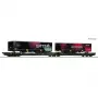 Roco 6600170 DC TX Logistik Sgns Flachwagen H0