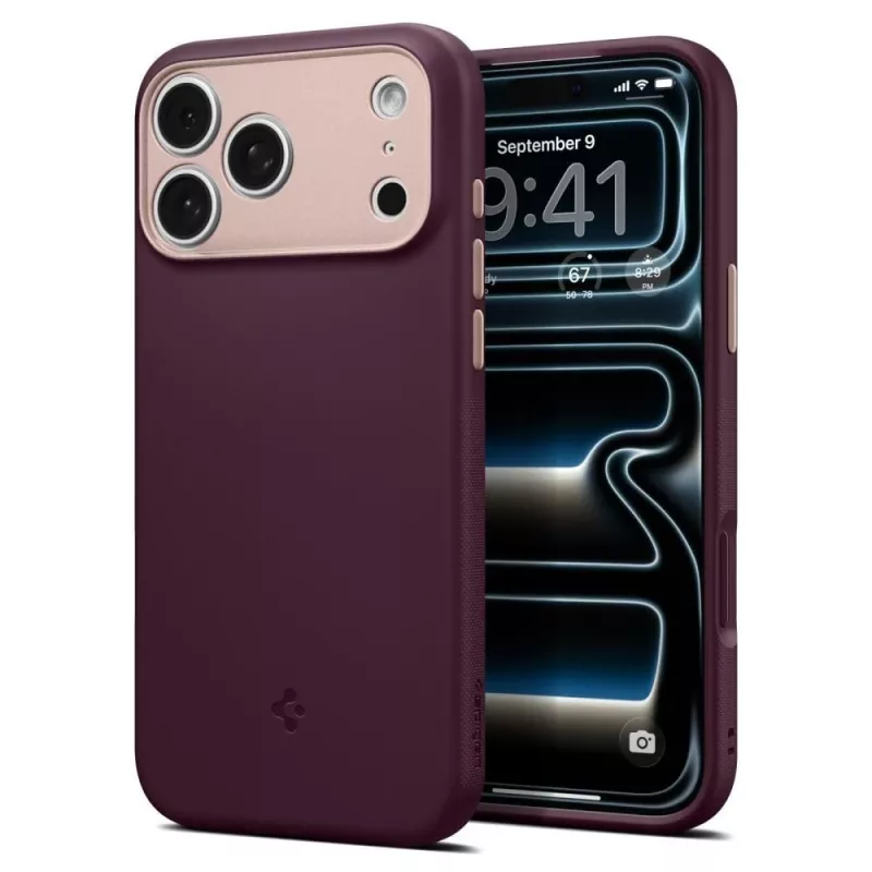 Spigen Nano Pop Mag MagSafe Hülle für iPhone 18 Pro Max / 17 Pro Max – Burgundy Bean
