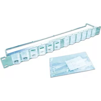 Wirewin Hochwertige 24-Port Keystone Modul Blindpanel, 0° oder 45° Winkel verstellbares Keystone System (WKS PANEL 24 DYN ANG)