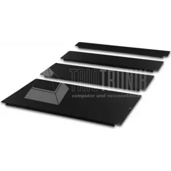 Wirewin BP 1U BL 19 Zoll Rack Bürsten-Kabelmanagement-Panel, Schwarz