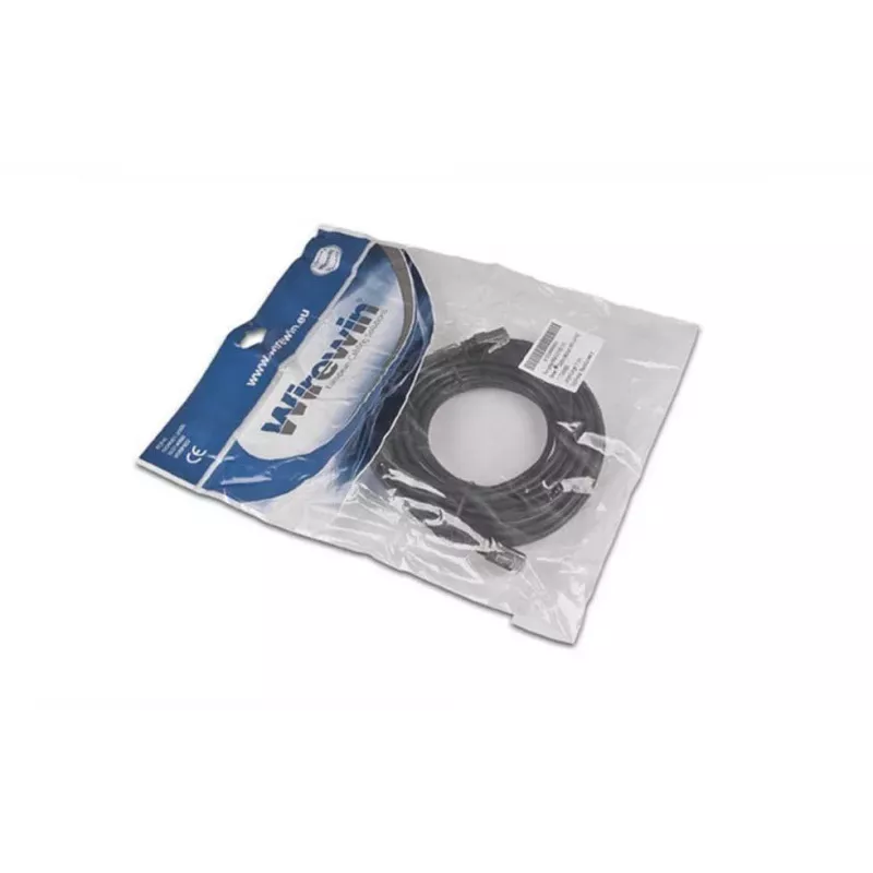 Wirewin PKW-OUT-K5E 5.0 Cat5e F/UTP Netzwerk-Patchkabel, 5 m, Schwarz