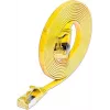 Wirewin Cat6A Slim Ethernet Patchkabel U/FTP Flach Gelb 1m 10Gbps PKW-STP-SLIM-K6A 1.0 GE