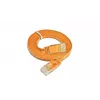 Wirewin Triotronik PKW-SLIM-KAT6 3.0 OR Cat6 U/UTP Slim Ethernet Patchkabel, RJ-45 Stecker zu Stecker, 3m, Orange