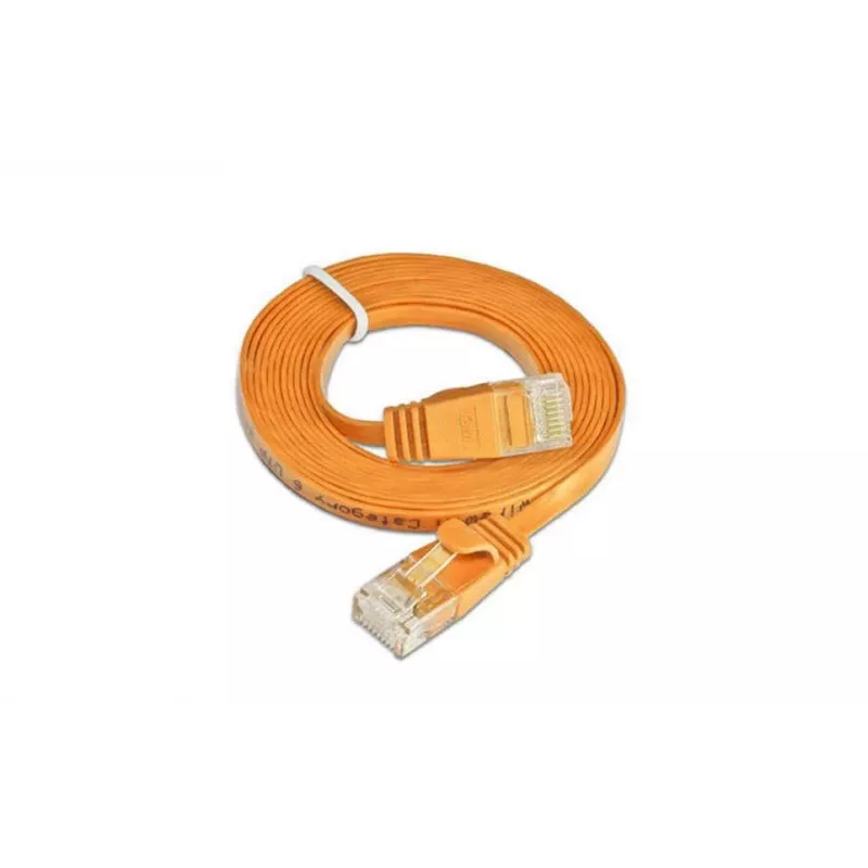 Wirewin Triotronik PKW-SLIM-KAT6 3.0 OR Cat6 U/UTP Slim Ethernet Patchkabel, RJ-45 Stecker zu Stecker, 3m, Orange