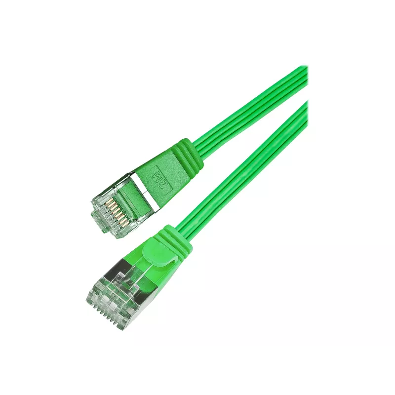 Wirewin Cat.6 Slim Patchkabel, STP (PIMF), 0,1 m, Grün PKW-STP-SLIM-KAT6 0.1 GN