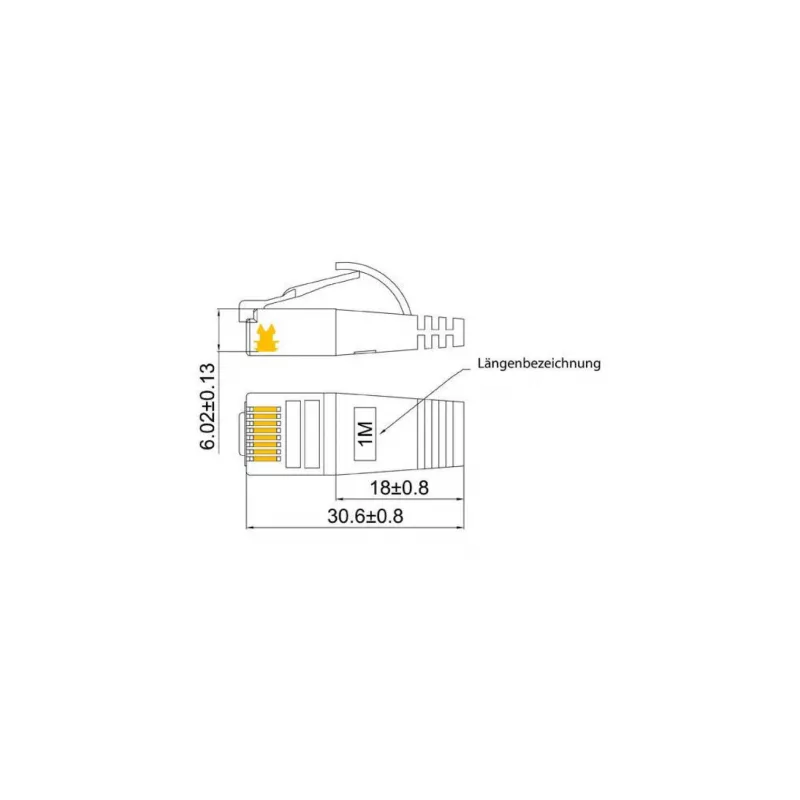 Wirewin Triotronik 0,15m Cat6 U/FTP Slim Ethernet Patchkabel, RJ45 Stecker zu Stecker, Weiß (PKW-STP-SLIM-KAT6 0.15 WS)