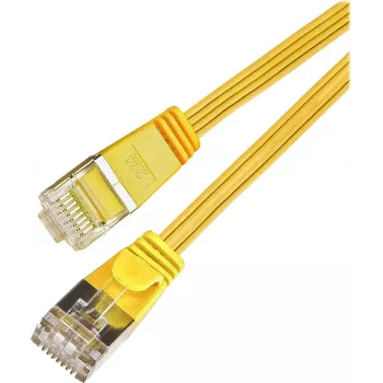 Wirewin Cat.6 SLIM Patchkabel, STP(PIMF), 0,75 m, Gelb (PKW-STP-SLIM-KAT6 0.75 GE)