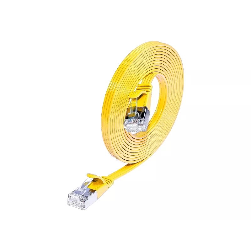 Wirewin Cat.6 SLIM Patchkabel, STP(PIMF), 0,75 m, Gelb (PKW-STP-SLIM-KAT6 0.75 GE)