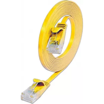 Wirewin Cat.6 U/UTP Slim Patchkabel, RJ45, 0,1 m, Gelb PKW-SLIM-KAT6 0.1 GE