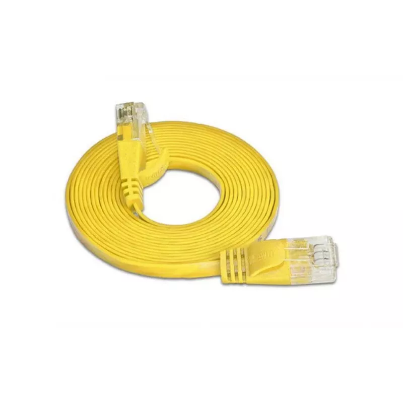 Wirewin SLIM U6 05 GE - Cat.6 Slim Patchkabel, U/UTP, 0,5 m, Gelb (PKW-SLIM-KAT6 0.5 GE)