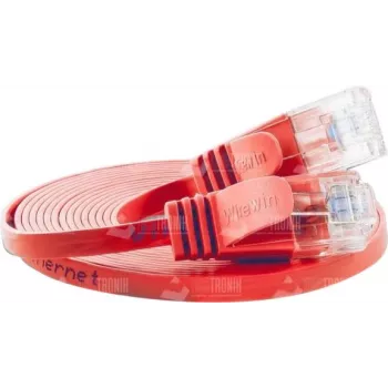 Wirewin Cat.6 Slim Patchkabel U/UTP 0,15m Rot PKW-SLIM-KAT6 0.15 RT