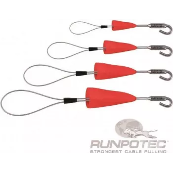 RUNPOTEC RUNP RUNPOFIX Kabelziehschlaufen-Set mit Haken und Schutzkappe, 4-teilig (10159)