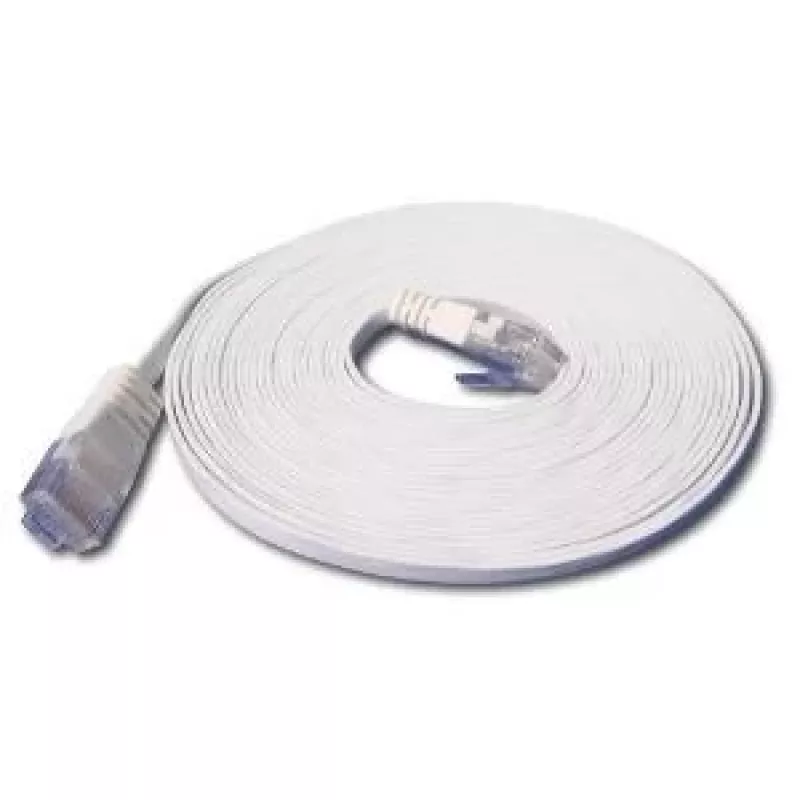 Wirewin Triotronik PKW-SLIM-KAT6 20.0 WS - 20m weißes Cat6 U/UTP Slim Ethernet Patchkabel, RJ45 Stecker zu Stecker, Gigabit