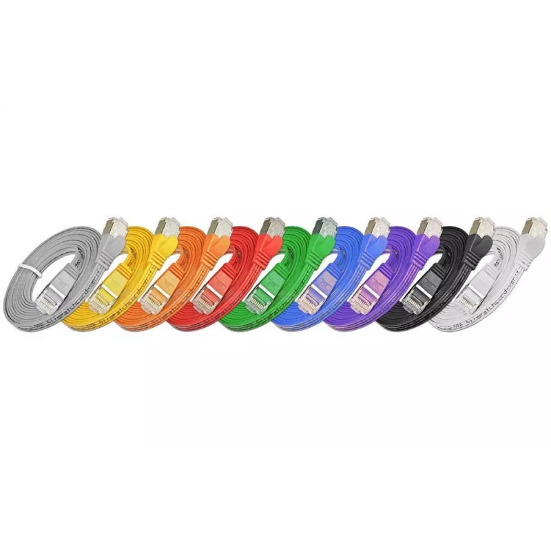Wirewin Cat.6 SLIM Patchkabel STP PIMF 0,75 m Grau PKW-STP-SLIM-KAT6 0.75