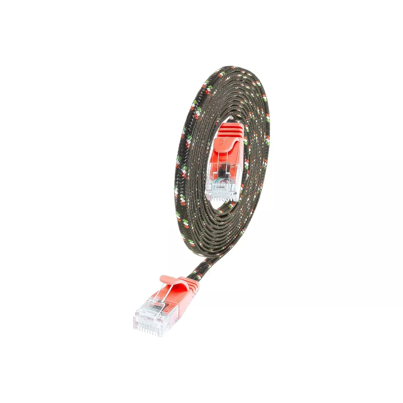 Wirewin SLIM Tough UTP Patchkabel Cat6 U/UTP Rot 0,25m RJ45 PKW-TOUGH-K6 0.25 RT
