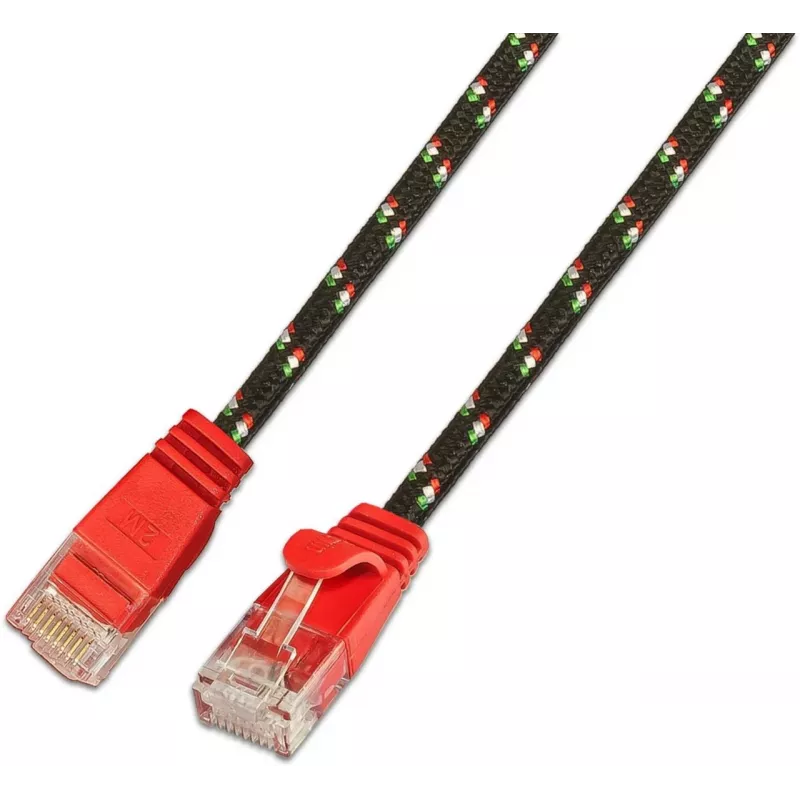 Wirewin SLIM Tough UTP Patchkabel Cat6 U/UTP Rot 0,25m RJ45 PKW-TOUGH-K6 0.25 RT