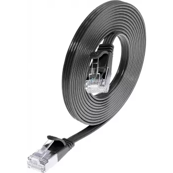 Wirewin Triotronik PKW-STP-SLIM-KAT6 20.0 SW - 20m Cat6 U/FTP Slim Ethernet Patchkabel, Schwarz